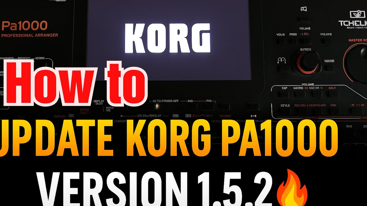 How to Update Korg Pa1000 to the Latest Version 1.5.2 | Korg Set World