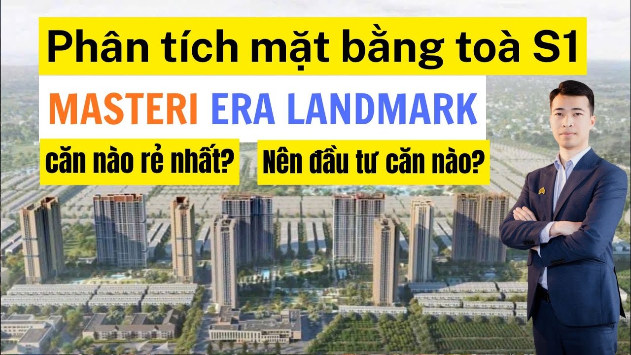 Phân tích mặt bằng toà S1 The Spark tại Masteri Era Landmark của Vinhomes Ocean Park 3