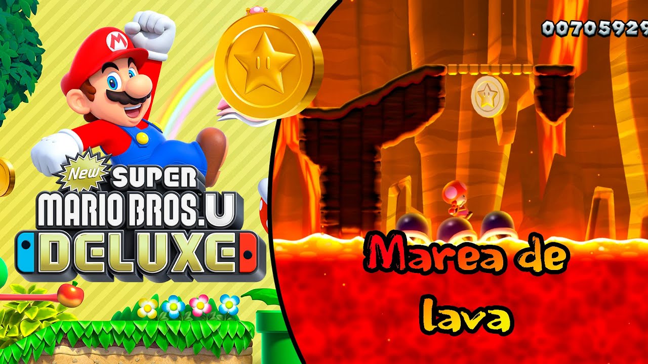 Marea de lava - Guía de Monedas Estrella - New Super Mario Bros U Deluxe