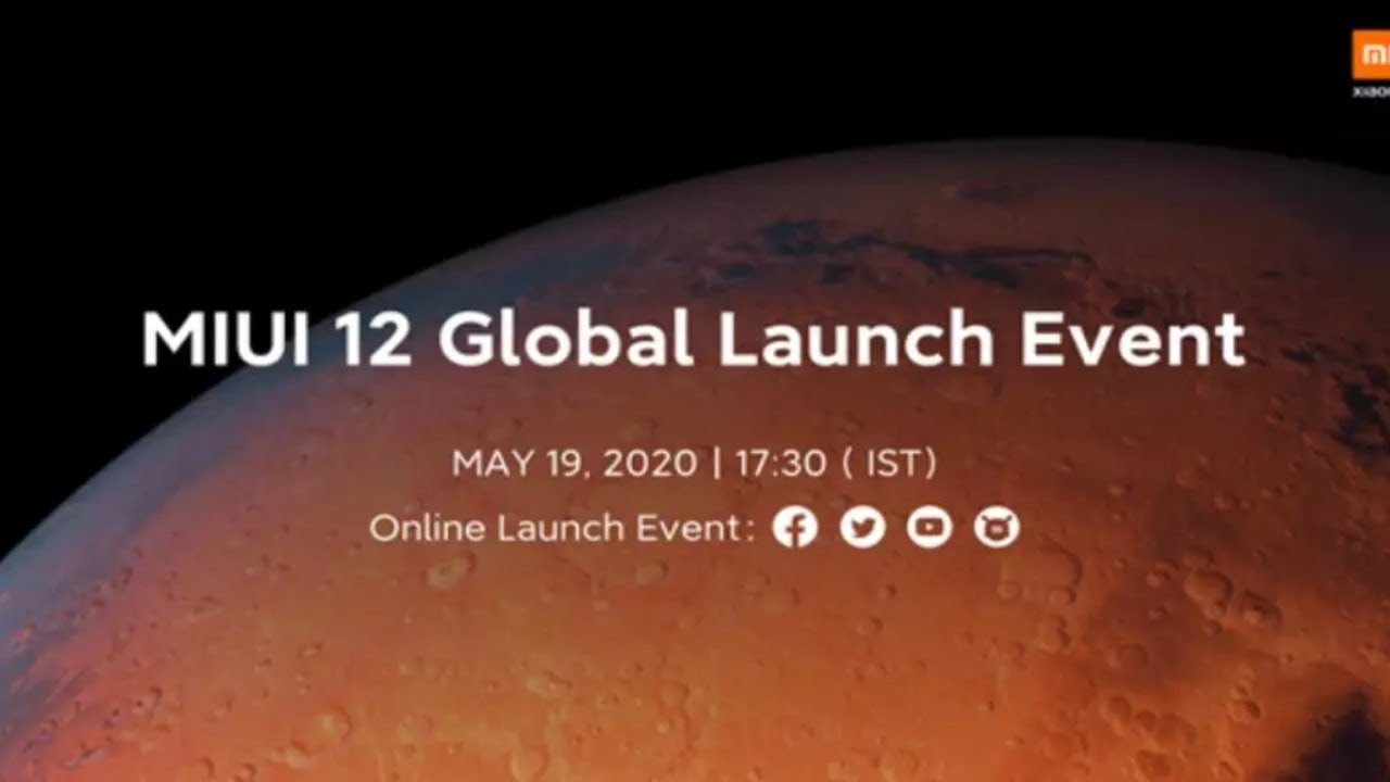 MIUI 12 Global Launch Event Live