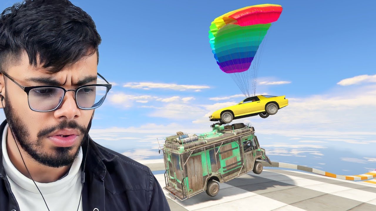 Cars Vs Cars Challenge 999.999% People break Their Chair After This Race in GTA 5!