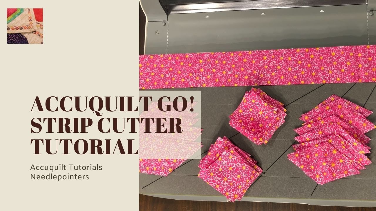 Accuquilt Go! Strip Dies can cut Strips, Squares and Diamonds (demo & tutorial)