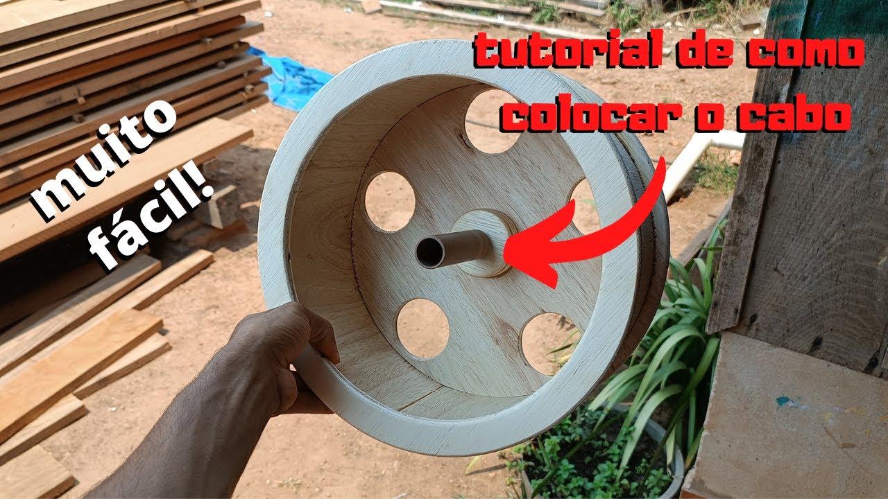 como colocar o cabo na carretilha, fácil e rapido!