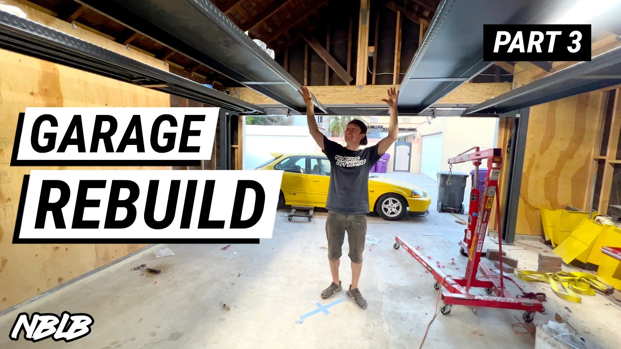 I Built a Double Wide 4-Post Car Lift in My Garage By Myself, and It's INSANE