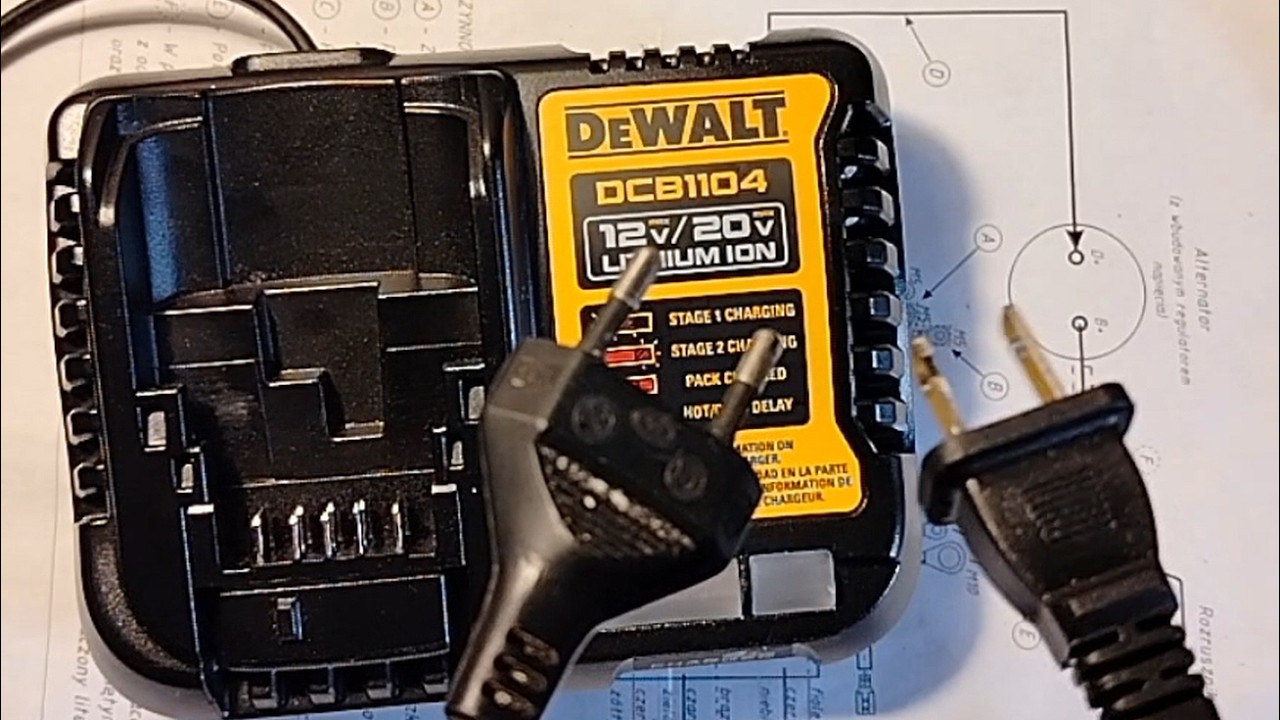 Modyfikacja ładowarki DeWalt DCB1104 ze 110V na 220V
