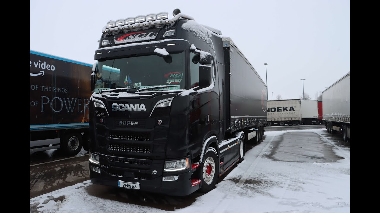 European Trucking with SGL Logistics Ireland.