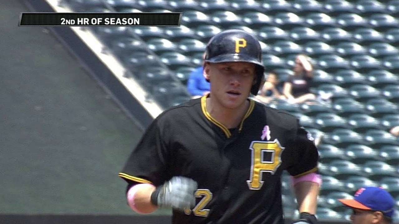 PIT@NYM: Barmes' solo shot ties game at 1 in third