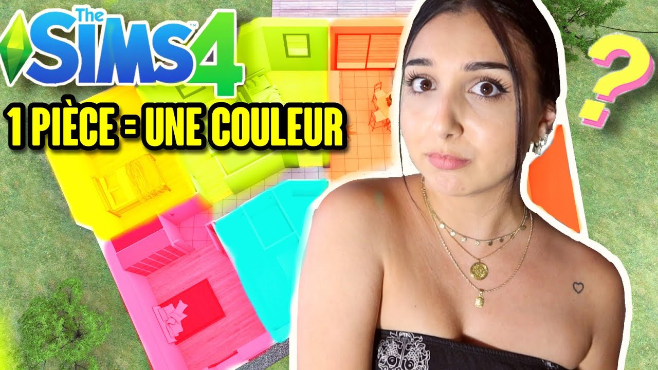 1 PIÈCE = UNE COULEUR 🌈 | CHALLENGE SIMS 4