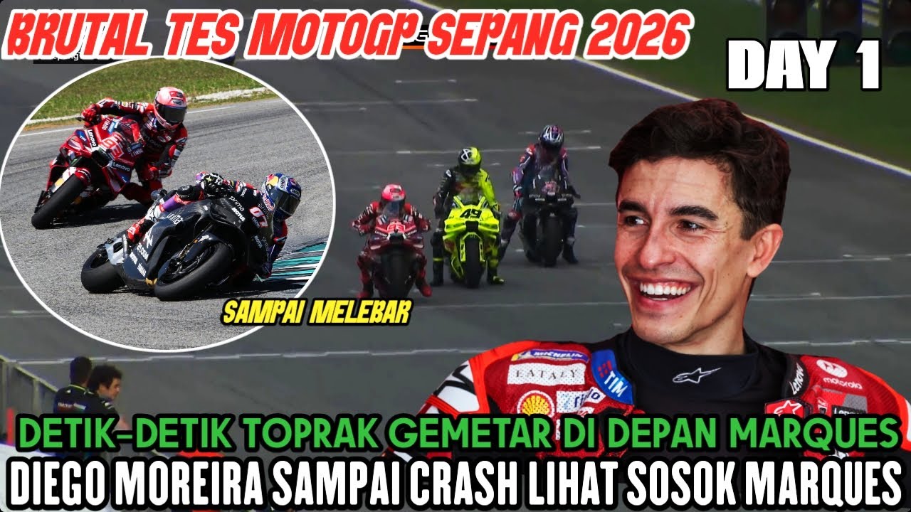 TES SEPANG 2026🔴Rookie MotoGP sampai Gemetar lihat Marc Marques, Moreira angkat bicara