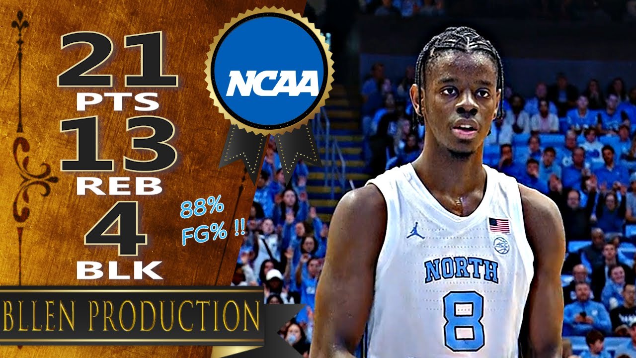 Caleb Wilson - 21 Pts, 4 Dunk Full Highlights｜North Carolina Central vs North Carolina｜2025.11.14