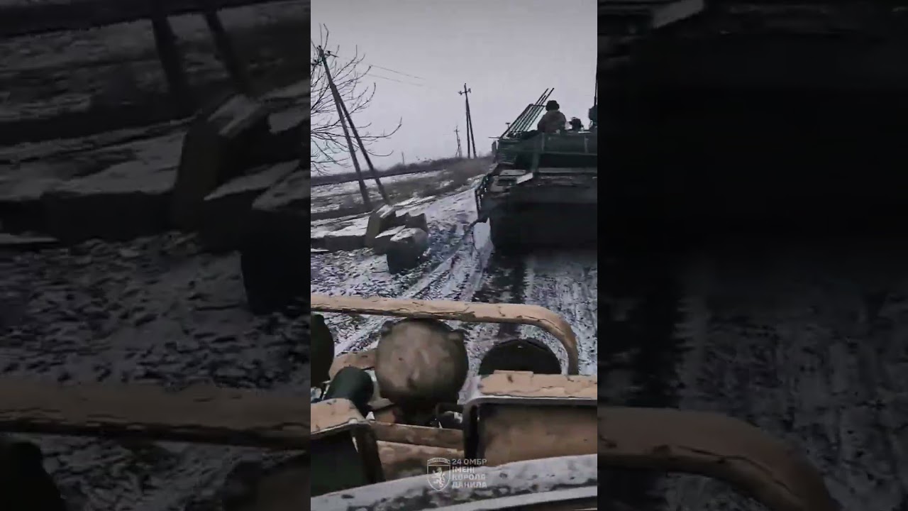 🔥ЧАСІВ ЯР. Колона БМП везе ПІХОТУ на позиції під прикриттям танка &mdash; [GoPro/POV]