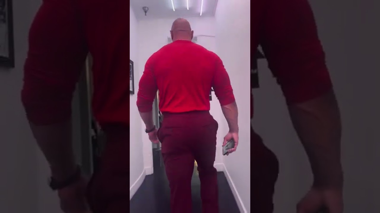 Dwayne Johnson walking