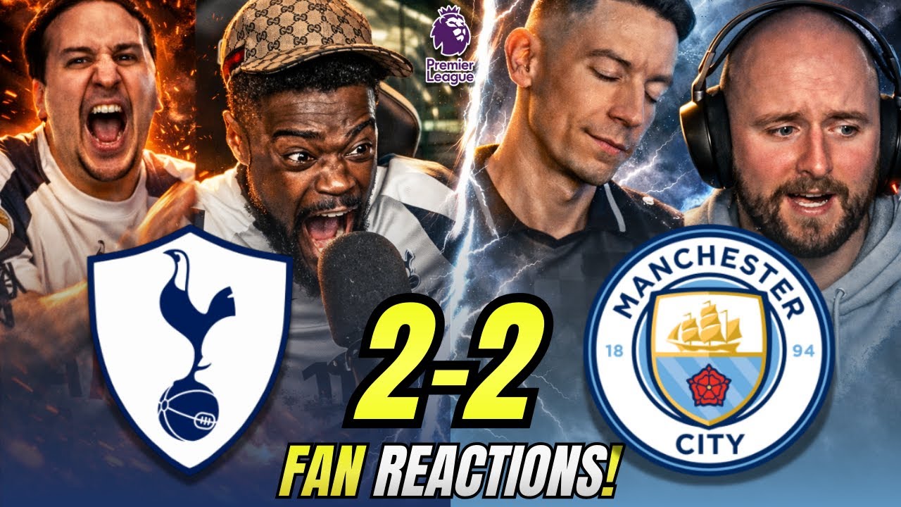 Spurs & City Fans React to Tottenham 2-2 Manchester City | Premier League Fan Reactions