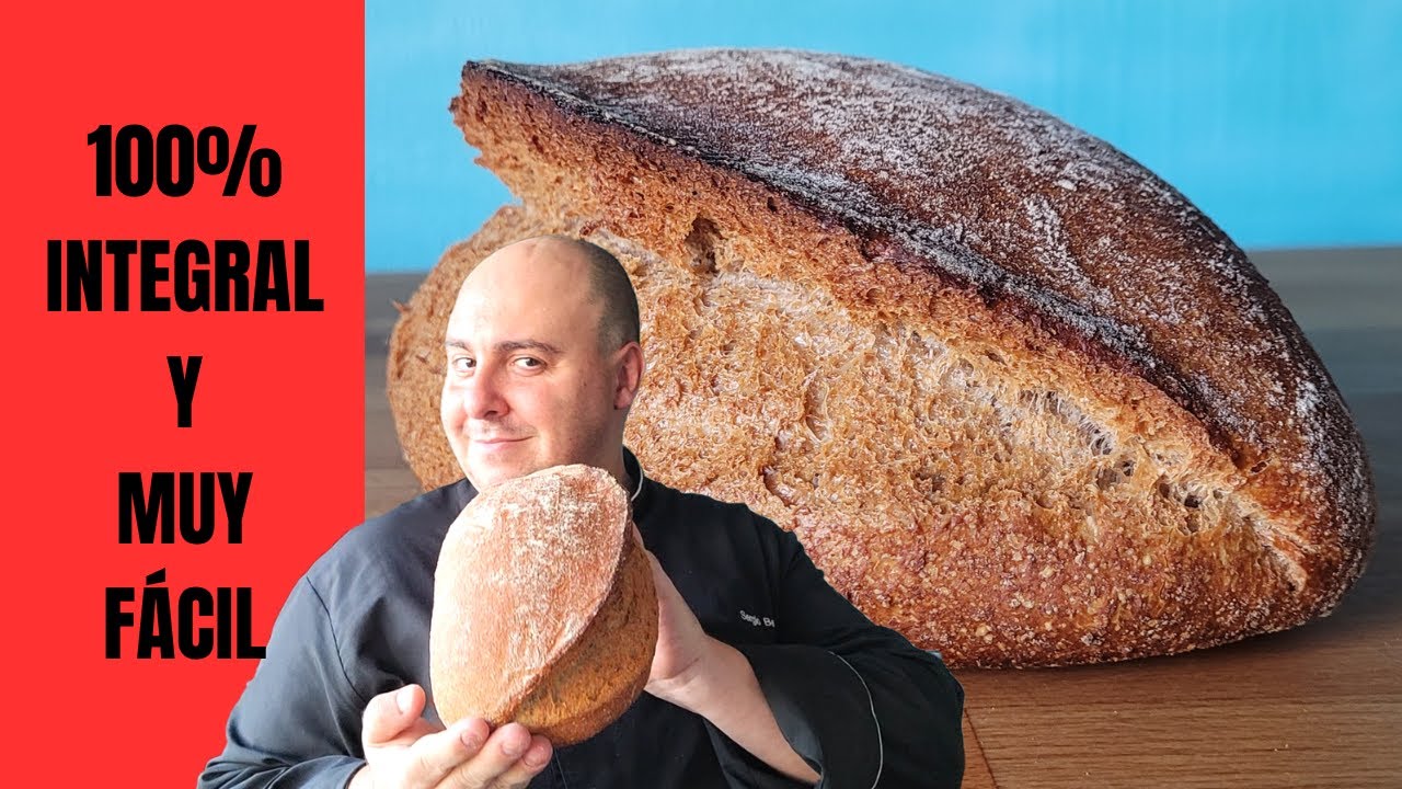 Cómo hacer PAN CASERO INTEGRAL CON LEVADURA | MUY FÁCIL Y RÁPIDO🥖