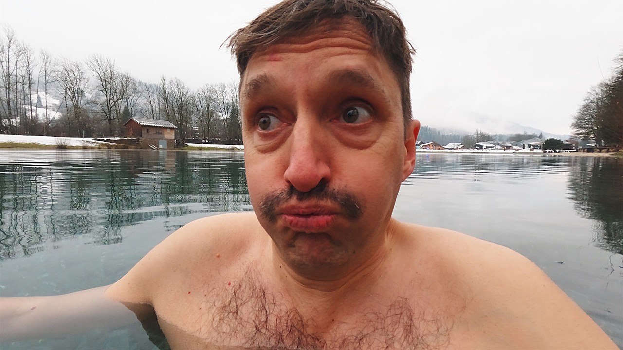 I went ice swimming (and skiing) in Samoëns