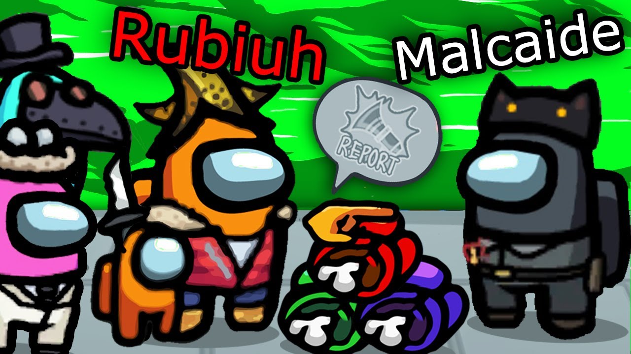 MALCAIDE VS RUBIUS, POLICIA VS IMPOSTOR, ¡NO ME CREEN! | Among US