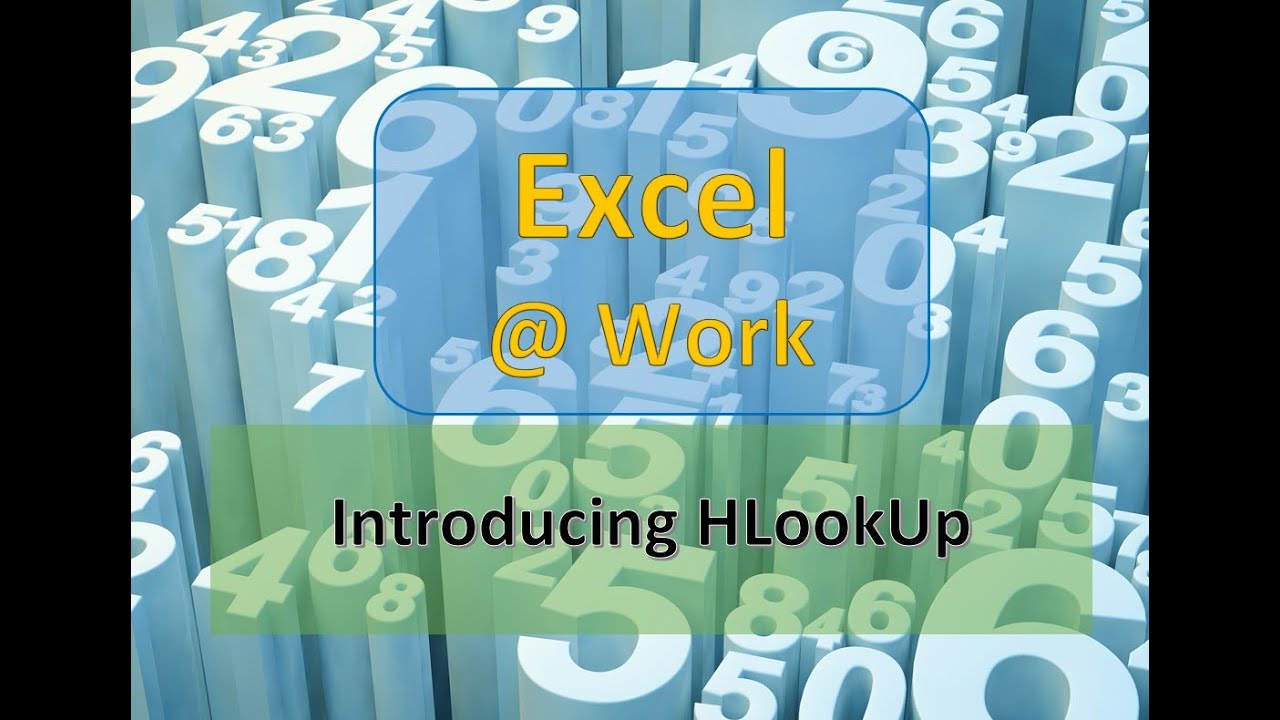 Introduing HLookUp | Excel Functions | Excel @ Work | The S.I.L.K Route