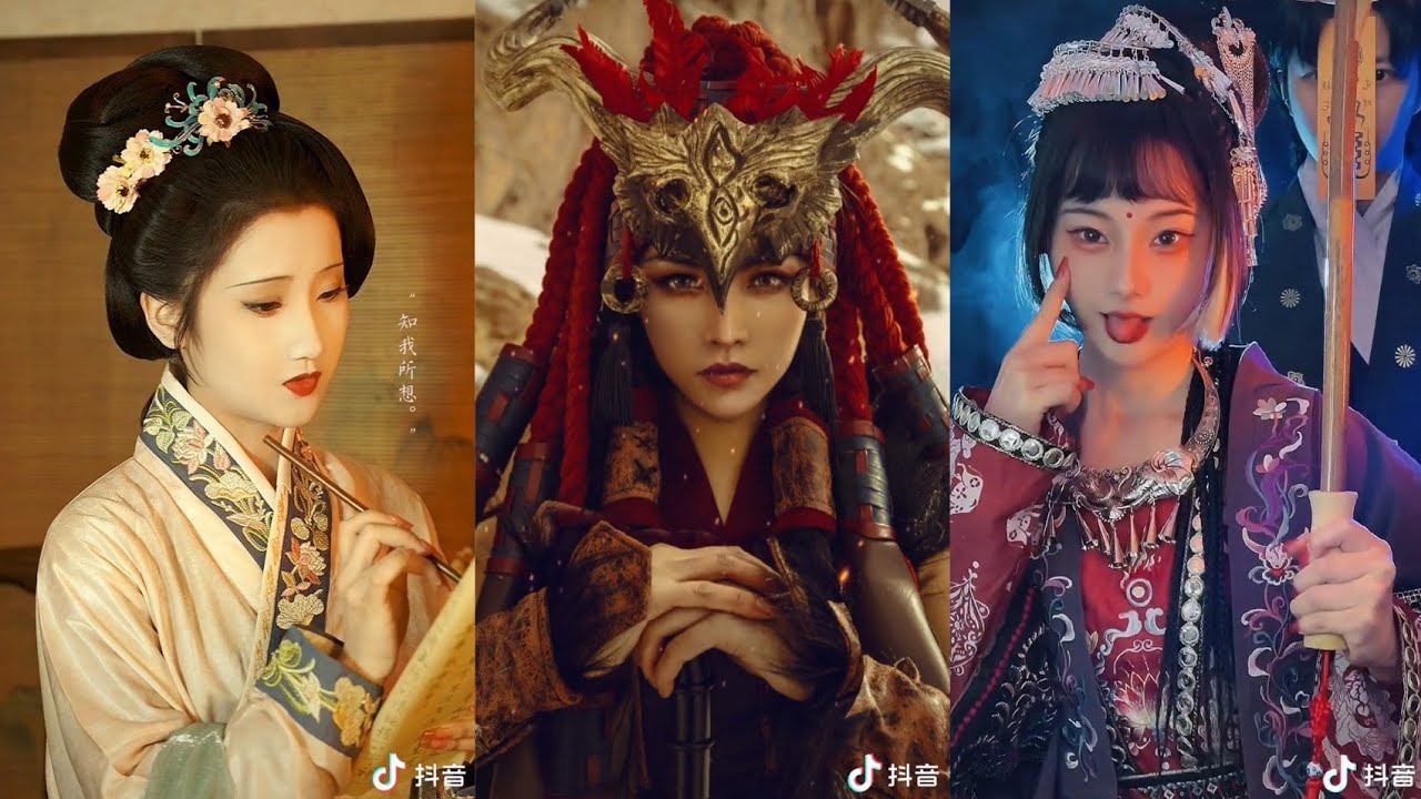 [抖音] TIKTOK Chinese traditional clothing (汉服/苗服/藏服) |ชุดจีนโบราณ|12