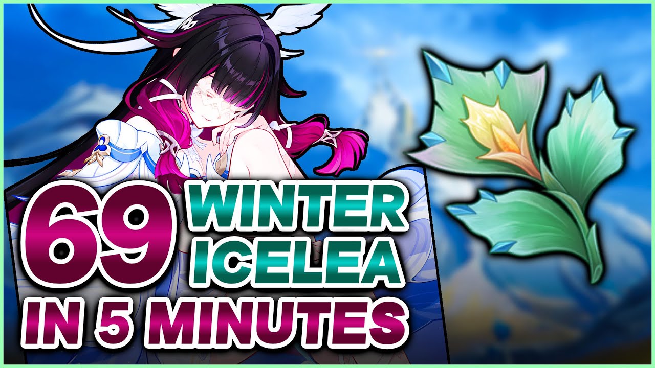 All Winter Icelea Locations | Fast Farming Route | Genshin Impact