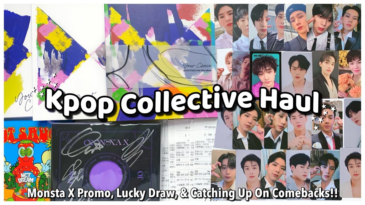 Kpop Collective Haul (Part 2) ✰ Seventeen, NCT Dream,, Monsta X Promo Album, Lucky Draw & More