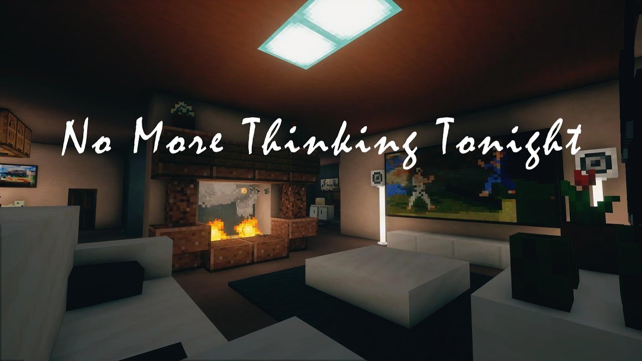 Forget About It & Relax Tonight | Minecraft Cozy Rain and Fire Crack Ambience