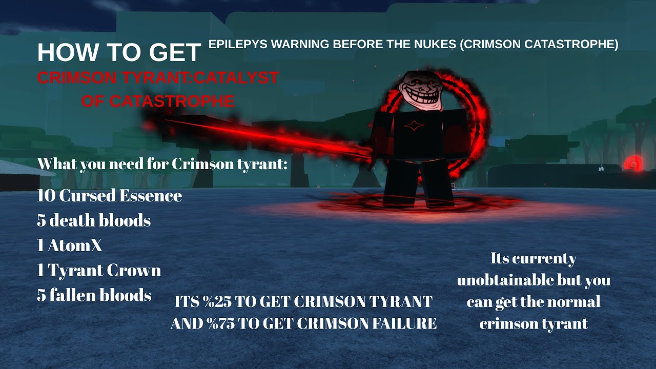 Unfamiliar Universe Incident how to get Crimson Tyrant:CATA (SPECIAL THANKS TO:CERTIFIED_DEMENTIA!!)