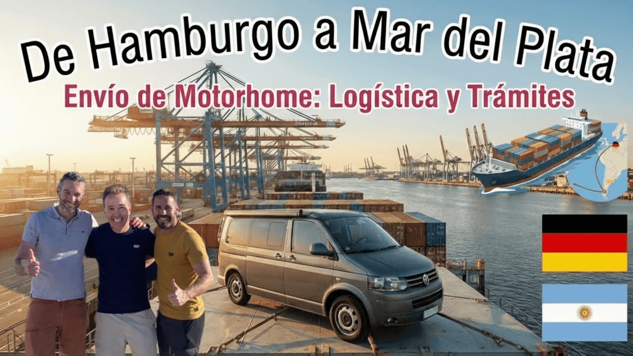 VAMOS DE HAMBURGO🇩🇪➡️MAR DEL PLATA🇦🇷✈️⛴️ MOTORHOME