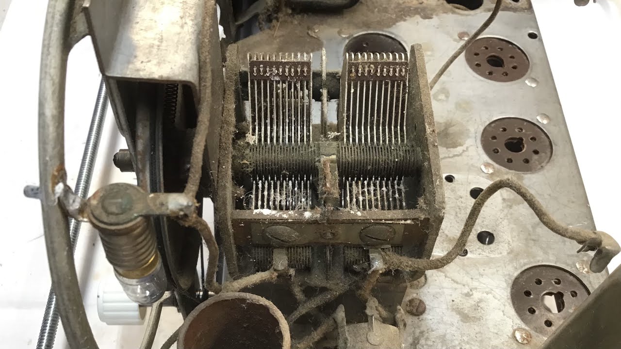 Jackson Bell Model 556 - Tuning Condenser Mechanism Disassembly, Rust Removal, Cleaning & Testing