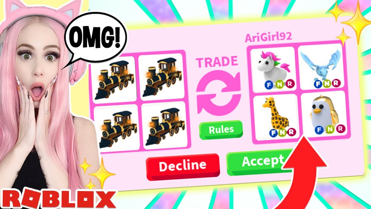 Seeing What LEGENDARY ITEMS People Would Trade Me For The NEW TRAIN In Adopt Me... Roblox Trading
