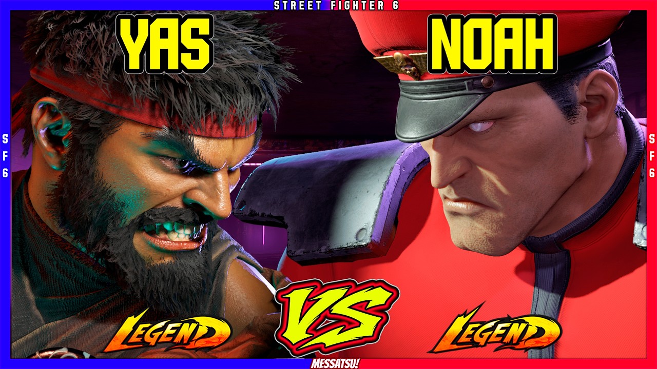 SF6 Yas (Ryu) VS Noah (M.Bison)💥Messatsu!💥スト6💥Street fighter 6
