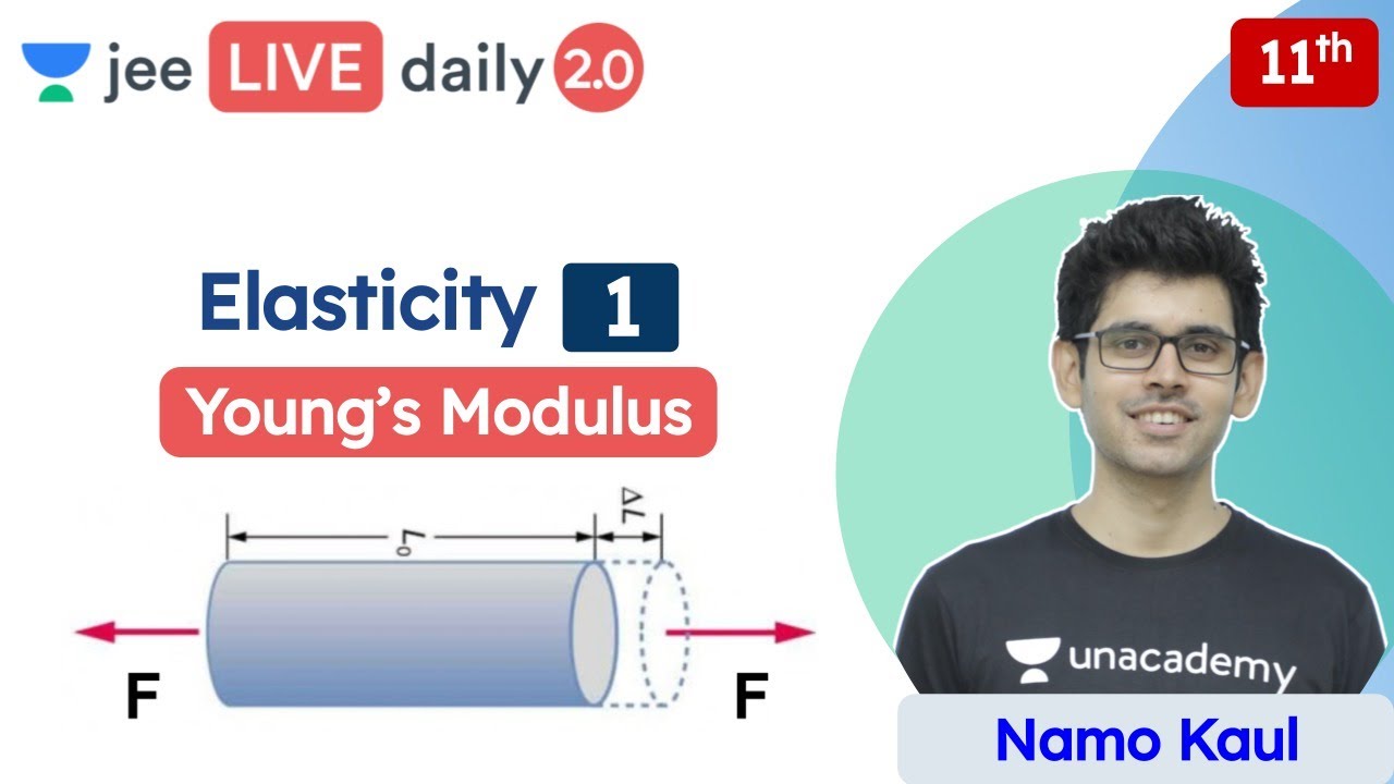 JEE 2022: Elasticity L1 | Young's Modulus | Class 11 | Unacademy JEE | JEE Physics | Namo Kaul