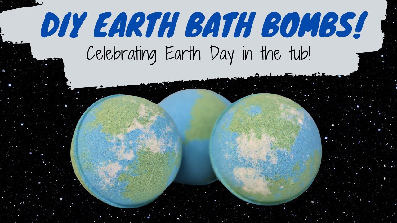 DIY Earth Bath Bombs - Make bath bombs at home with a hand press mold