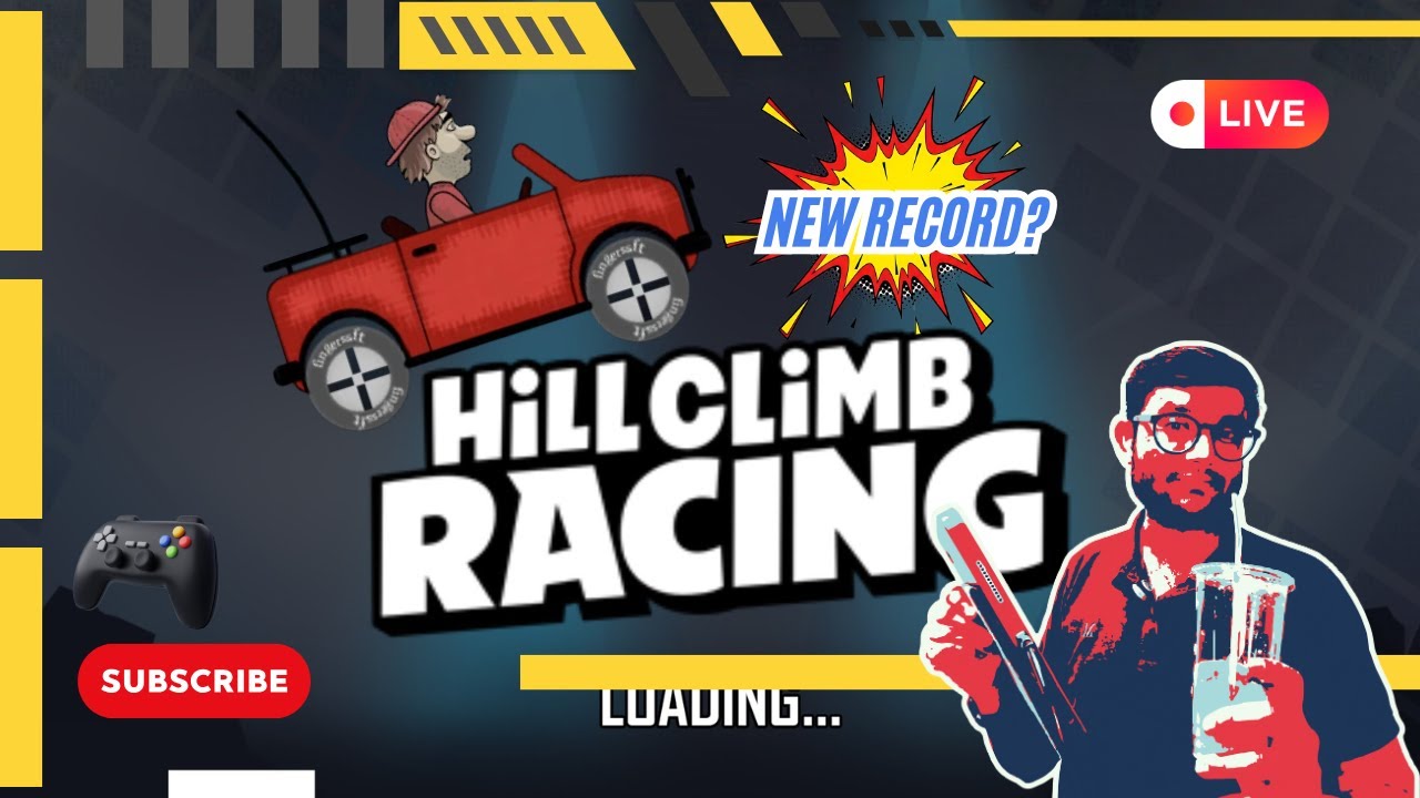 HILL CLIMB RACING LIVE 🔥 New Record? | Moon With Race Car 🚗