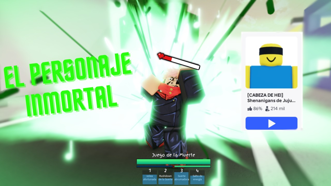Probando a Hakari/jugador inquieto y su jackpot en jujutsu shenanigans (termina mal)