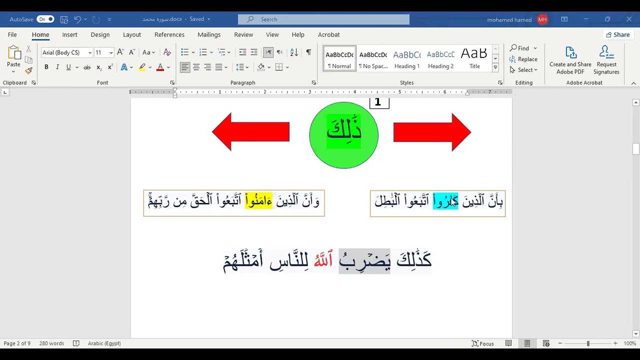 الحلقة الأولى || دورة حفظ سورة محمد بالخرائط الذهنية