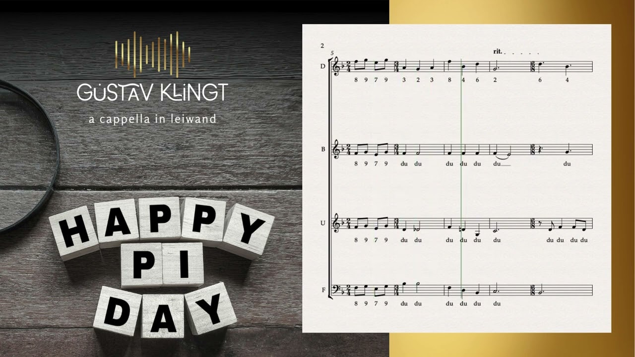 Pi | eine Partitur aus dem GUSTAV KLINGT Liederbuch | a cappella