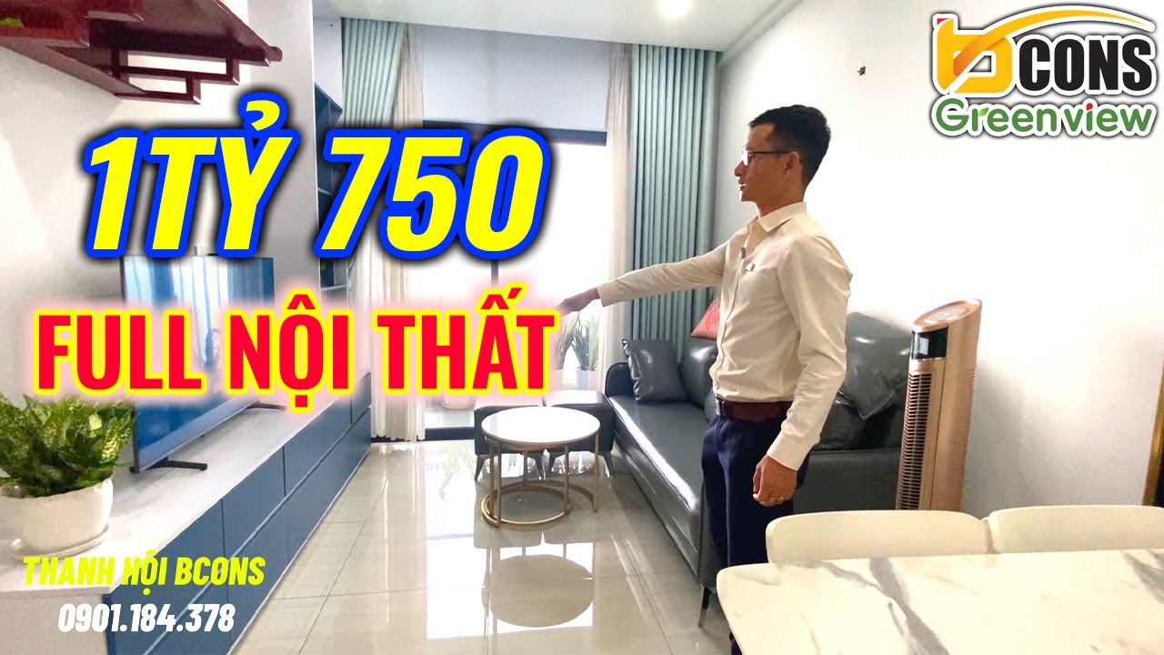 Mới Nhất| Review Bcons Green View 2 Ph&ograve;ng Ngủ| Căn Hộ Chung Cư Dĩ An| Ngay L&agrave;ng Đại Học Thủ Đức