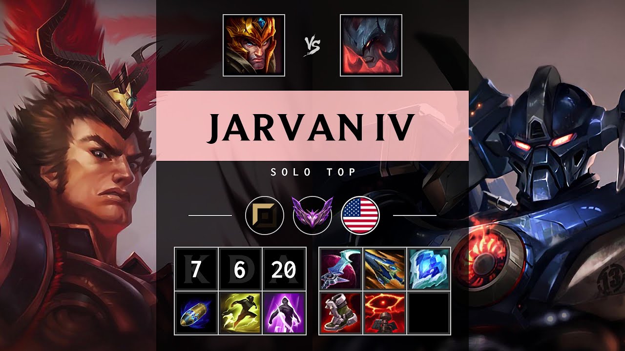 Jarvan IV Top vs Aatrox - NA Master Patch 25.15