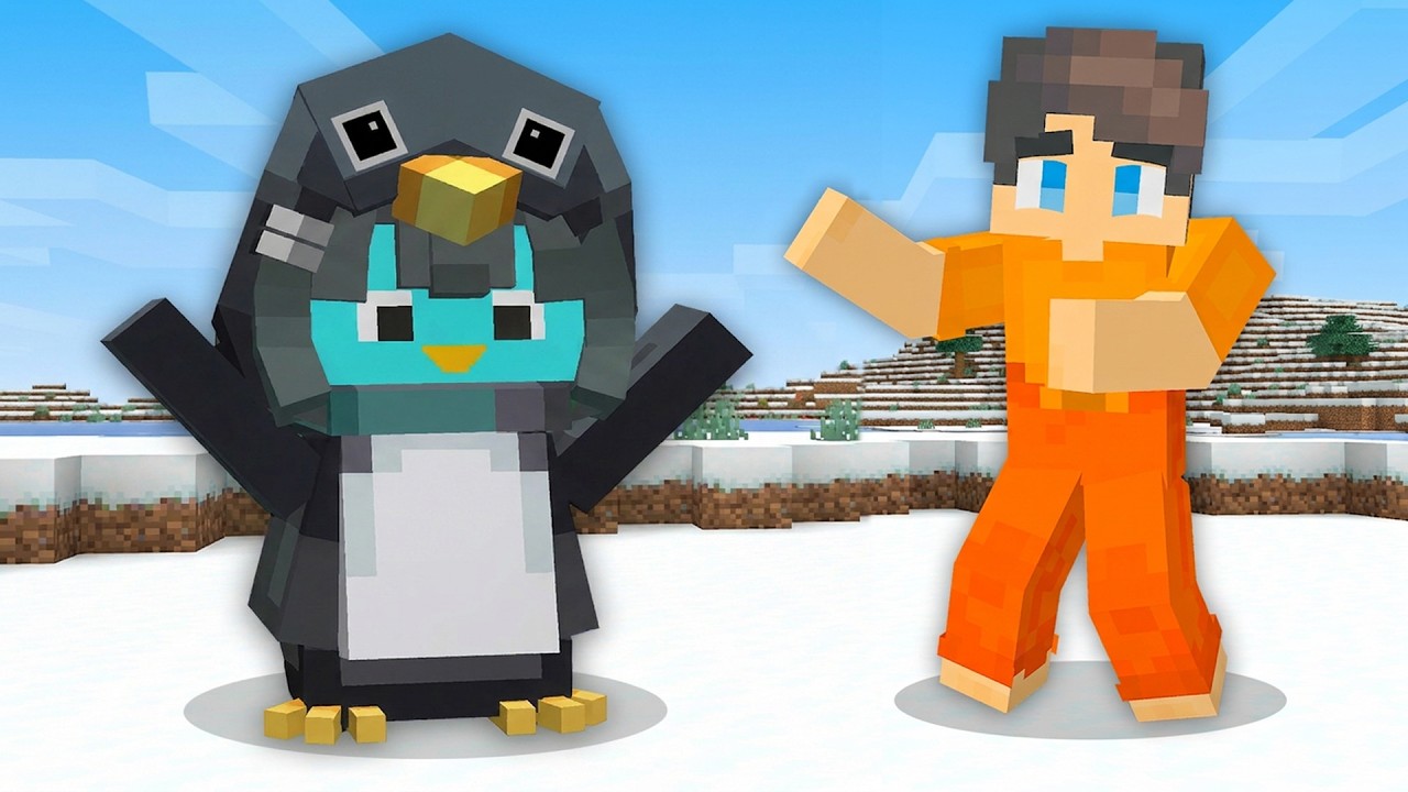 Майло стал ПИНГВИНОМ в Minecraft!