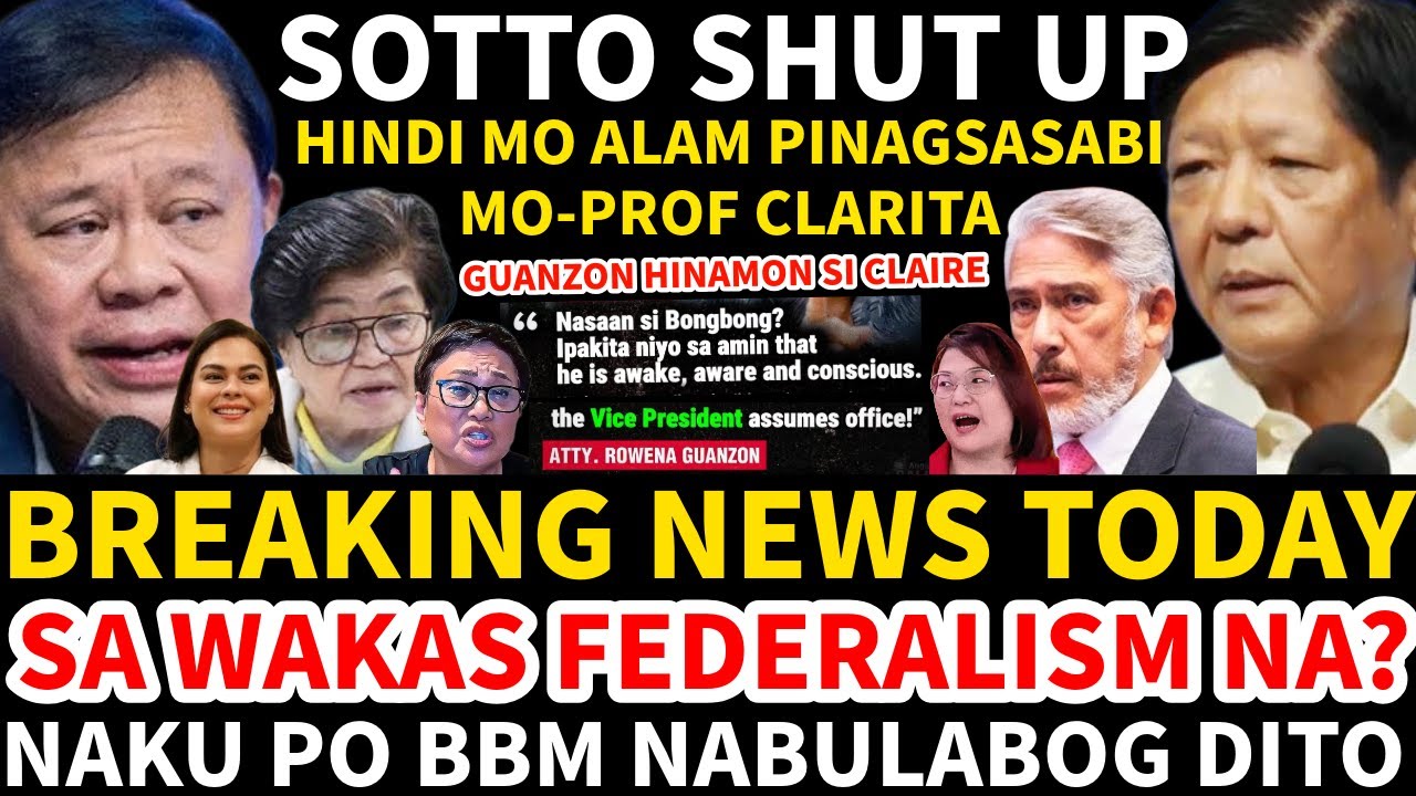 BREAKING NEWS SA WAKAS FEDERALISM NA? TOPACIO NAGSALITA NA NAKU PO BBM NABULABOG DITO PANOORIN