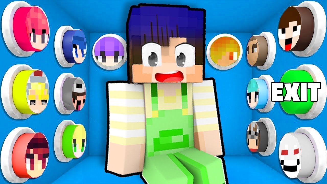 Thử Thách TÌM NÚT YOUTUBER Trong Minecraft