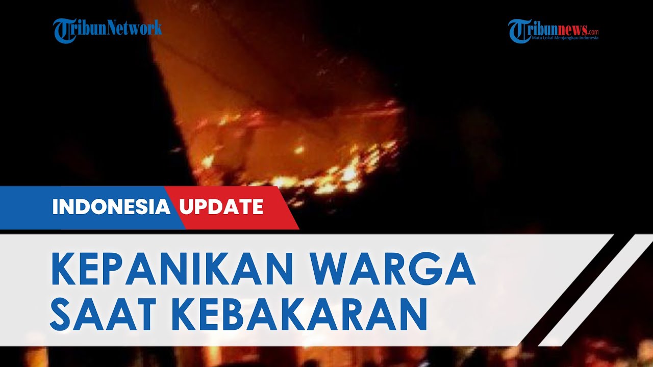 Pasar Sukorejo Kendal Hangus Dilalap Si Jago Merah, Pedagang Panik Api Merambat Bakar 13 Kios