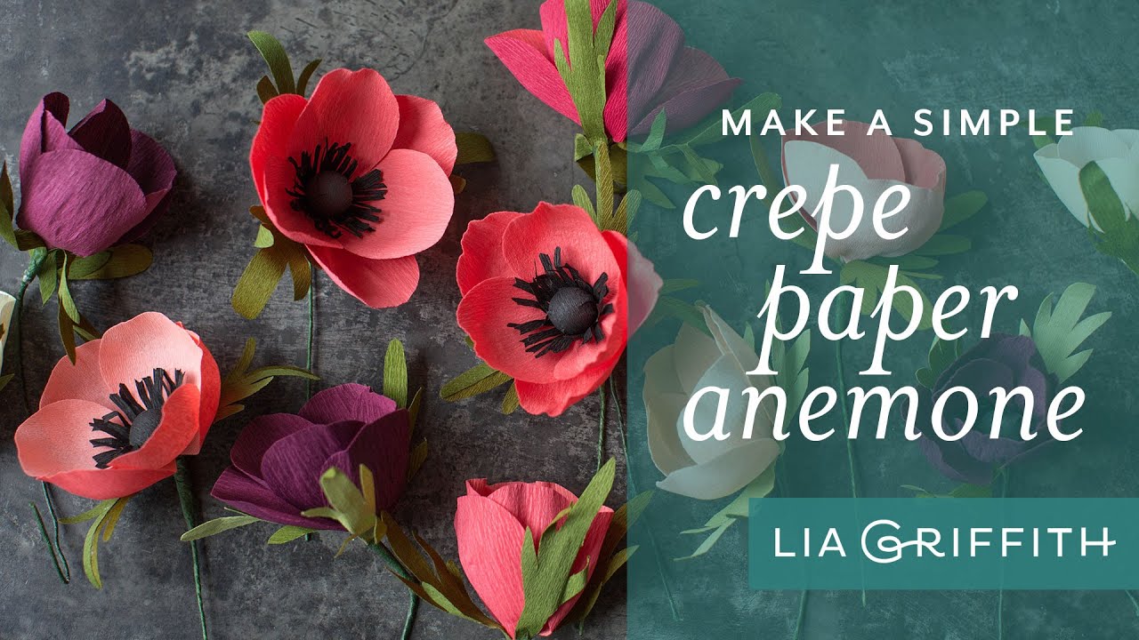 How to Make a Simple Crepe Paper Anemone Flower