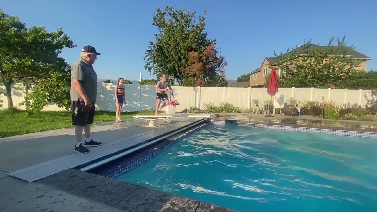 Pool fun with Grandkids