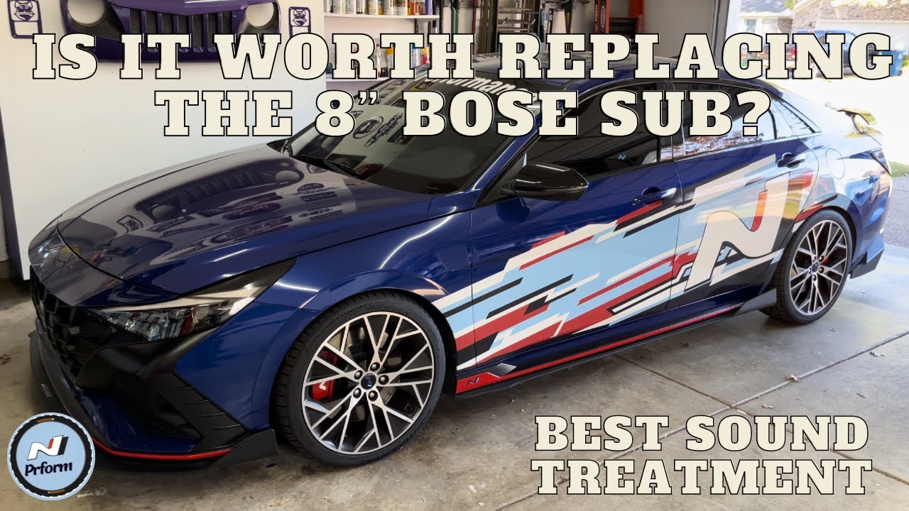 2022+ Hyundai Elantra N Installing Sound Deadening & Replacing Bose w/ 8” Kicker Comp R Subwoofer