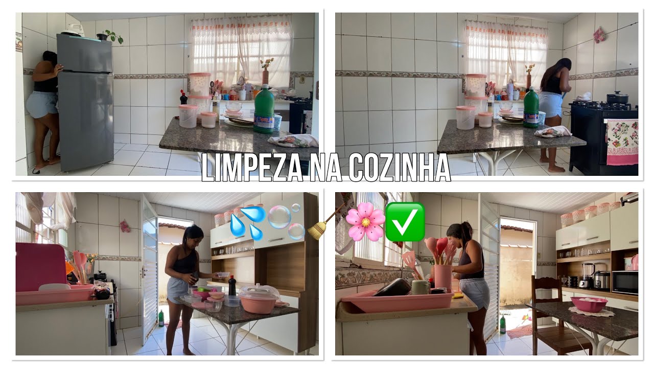 Limpeza real na minha cozinha, Rotina real, mudanças de móveis de lugar ✅🥰