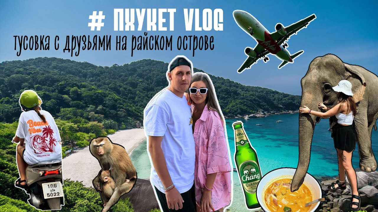 ПХУКЕТ VLOG: штраф за байк, крэйзи манки и тусовка с друзьями на райском острове