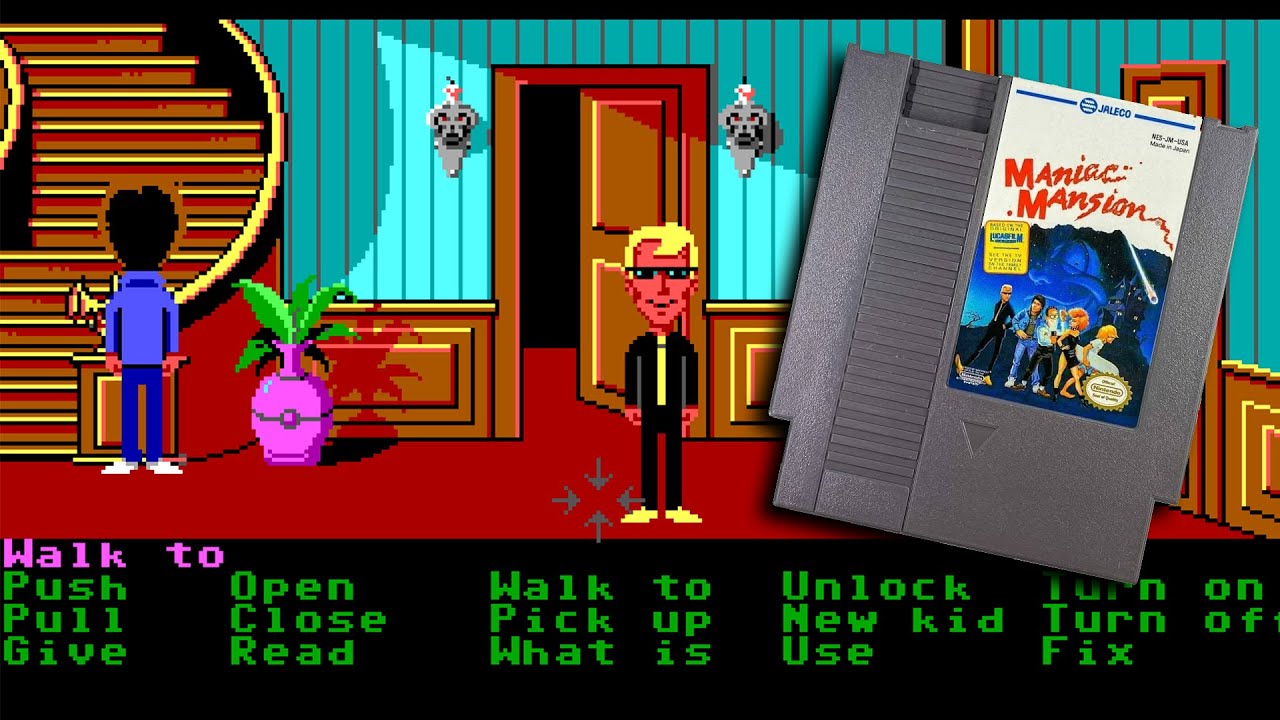Maniac Mansion 1990's Ninetindo - Old Dudeman plays Old games.