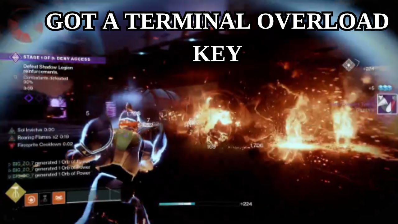 Destiyn 2: Got A Terminal Overload Key!