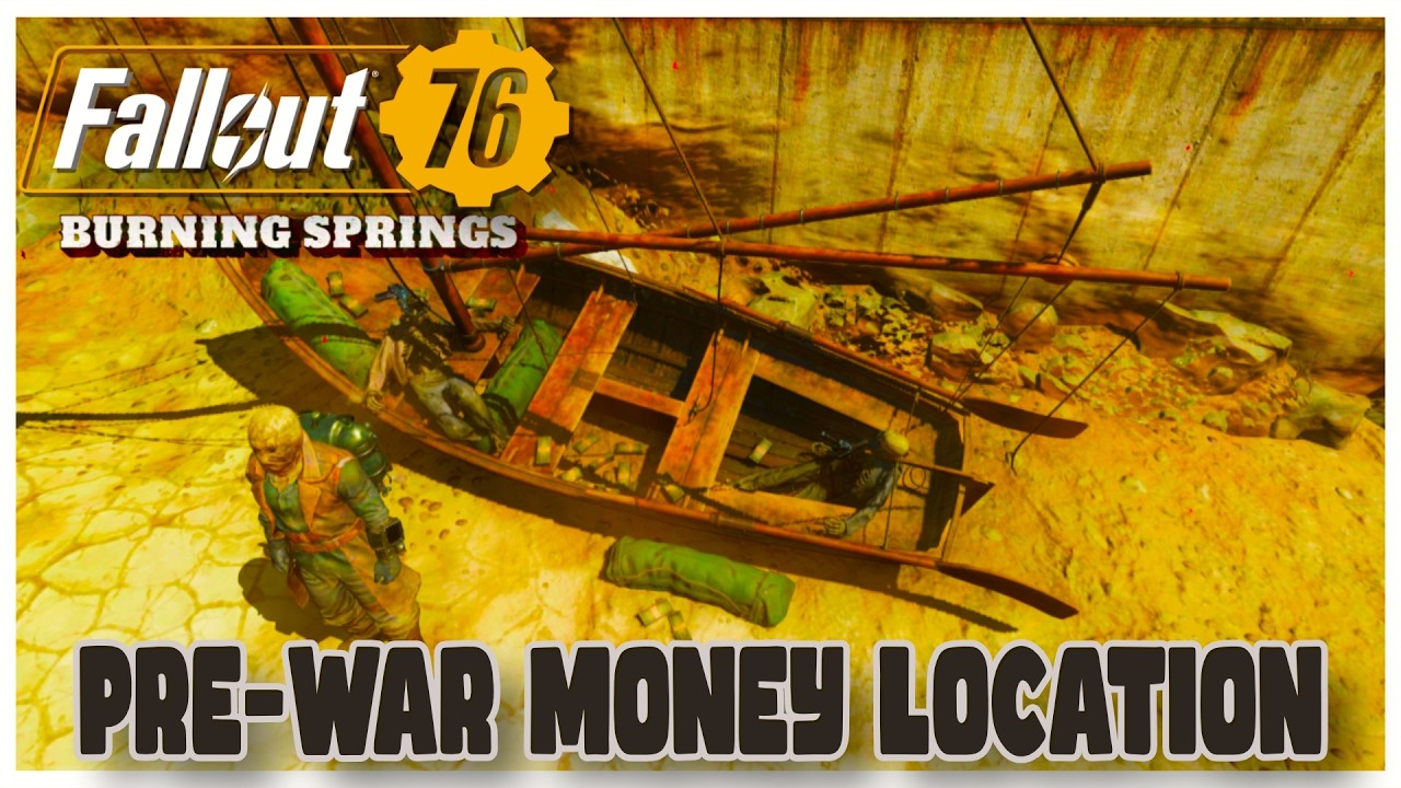 Fallout 76: Best Pre-War Money Farm Location at Burning Springs